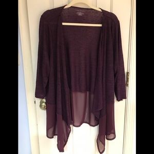 Lane Bryant open front cardigan